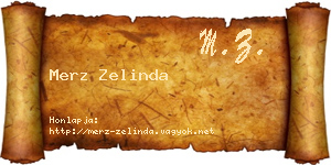 Merz Zelinda névjegykártya